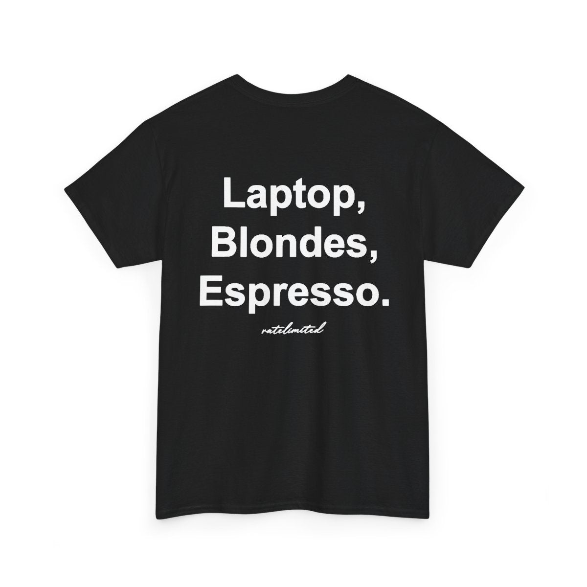 Laptop, Blondes, Espresso.
